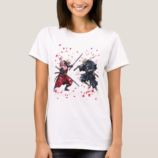 Skull Samurai Duel T-Shirt (Front)