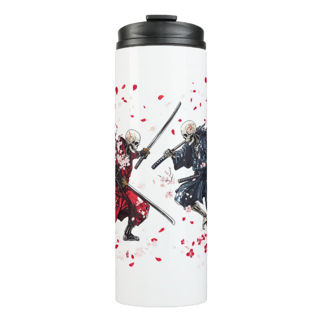 Skull Samurai Duel Thermal Tumbler (Front)