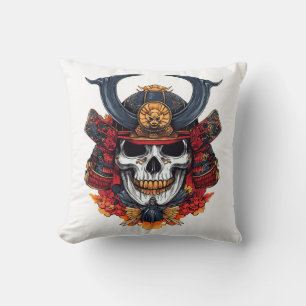 Skull Samurai Mask Cushion