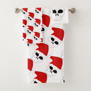 Skull Santa Bath Towel Set