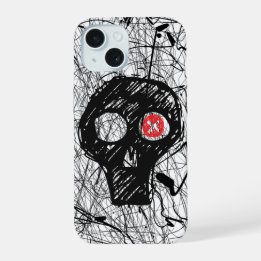 Skull Scratch iPhone 15 Case