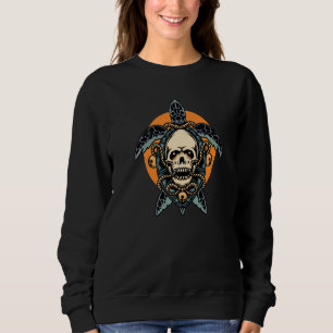 Skull Sea Turtle  Ocean Beach Sea Animal Sweatshirt