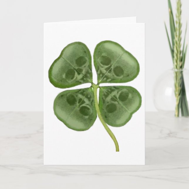 Skull Shamrock Card (Front)