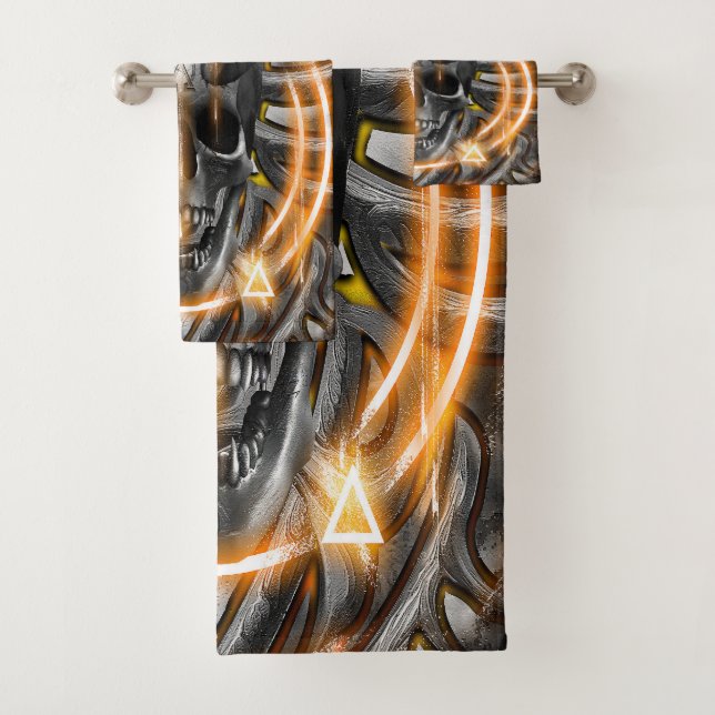 skull Sigils and seals VOL.2 Bath Towel Set (Insitu)