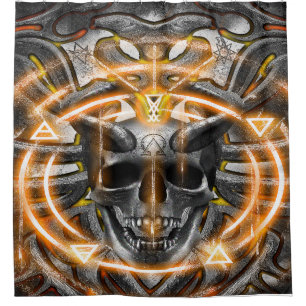 skull sigils and seals VOL.2 Shower Curtain