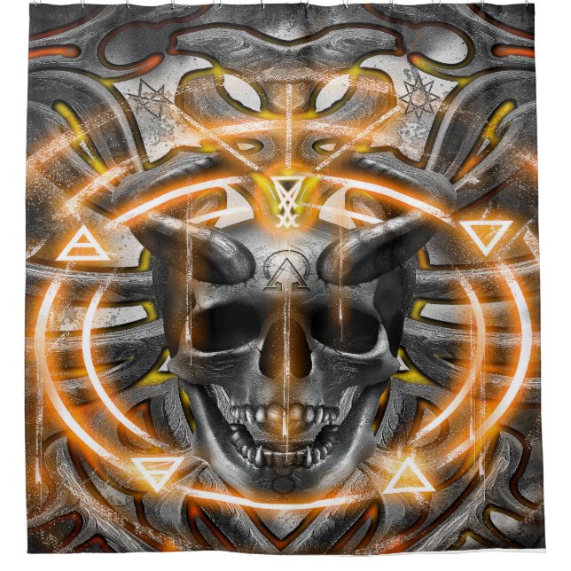 skull sigils and seals VOL.2 Shower Curtain (Front)
