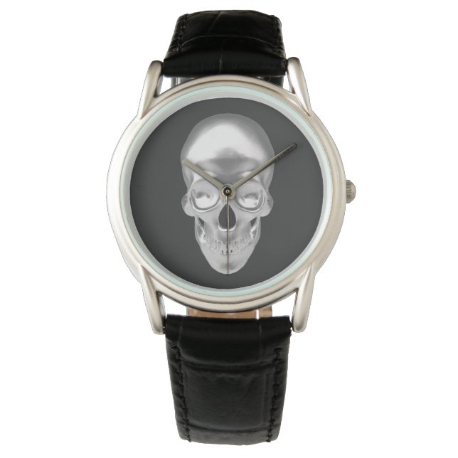 Skull, silver skull 3D optics - Watch (Front)