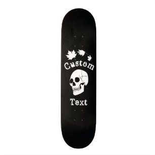 Skull Skateboard Black Background!