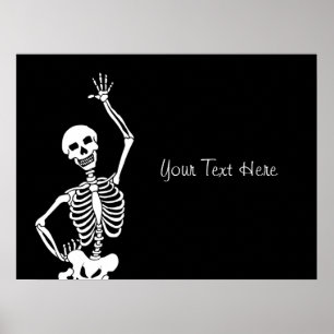 Skull & Skeleton Halloween Poster