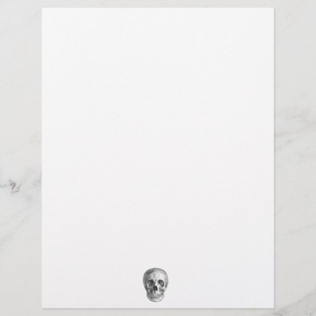 Skull Sketch perfect for Halloween party needs! (Front)