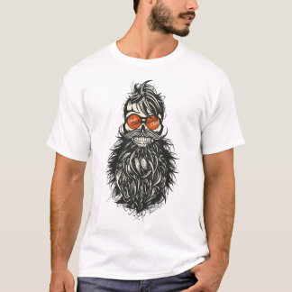 skull skull skull skull skull mustache head T-Shirt