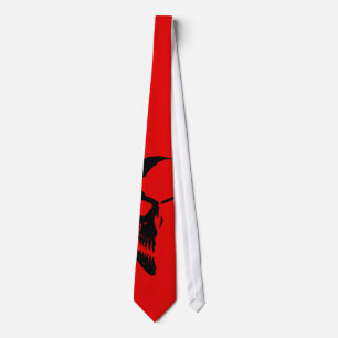 skull skull tie