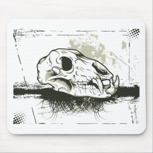 Skull ~ Skulls Animal Skeleton Mouse Pad