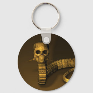 Skull Snake Key Ring