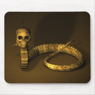 Skull Snake Mouse Pad