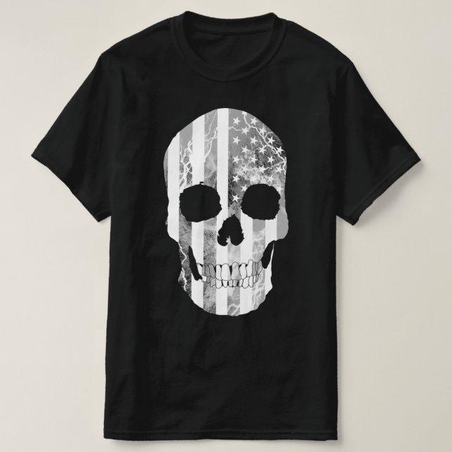 Skull Soldier USA T-Shirt (Design Front)