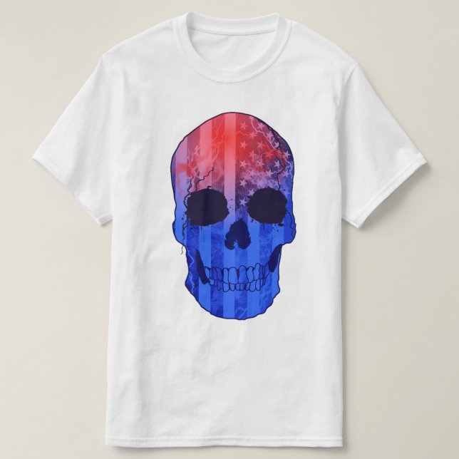 Skull Soldier USA T-Shirt (Design Front)