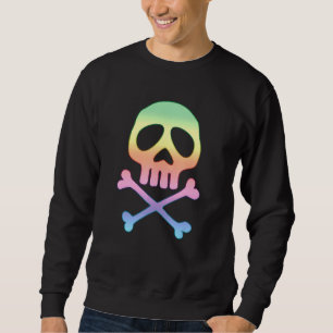 Skull Space Pirate Captain Crossbones Halloween Pa Sweatshirt