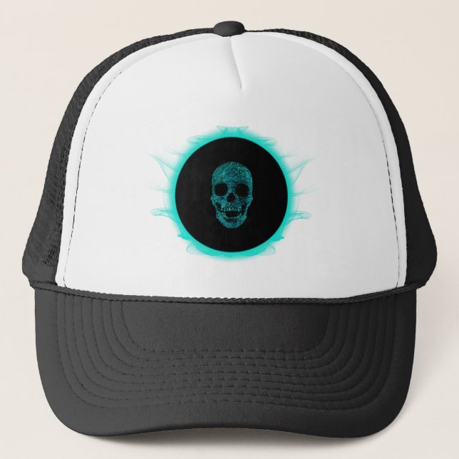 skull space trucker hat (Front)