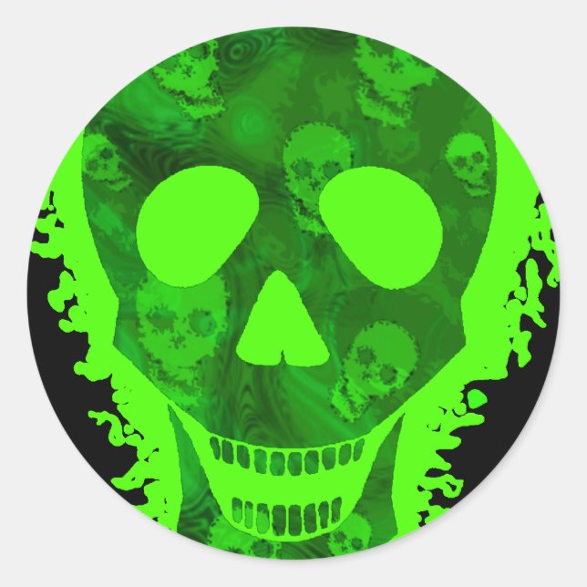 Skull Spectres Big Skull (close up) sticker (Front)