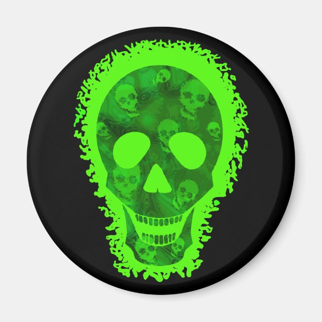 Skull Spectres Big Skull fridge magnet (Front)