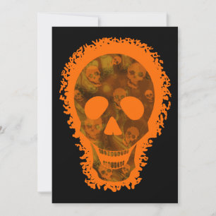 Skull Spectres Big Skull Orange invitation