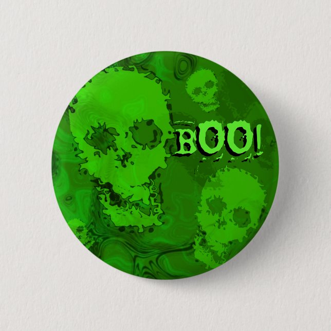 Skull Spectres 'Boo!' button (Front)