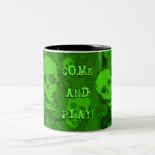 Skull Spectres 'Come and Play!' two-tone mug mug