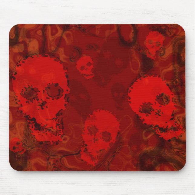 Skull Spectres Red mousepad (Front)
