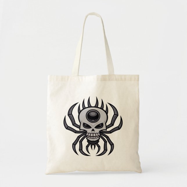 Skull Spider Tote Bag (Front)