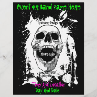 Skull Splatter Event Or Band Flyer