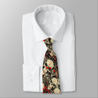 Skull Splatter Tie
