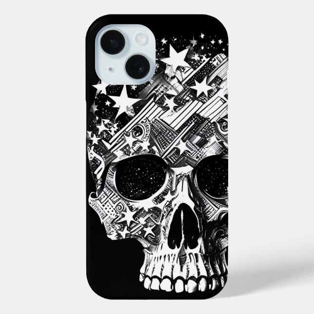 Skull & Stars IV Case-Mate iPhone Case (Back)