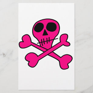 skull stationery
