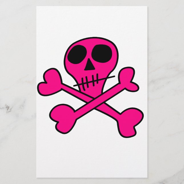 skull stationery (Front)