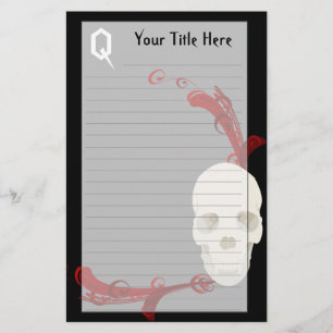 Skull Stationery