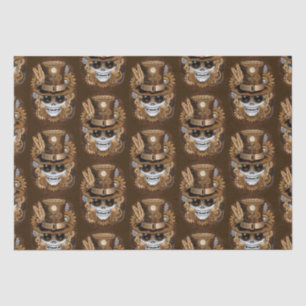 Skull Steampunk Voodoo Retro Machine Tissue Paper