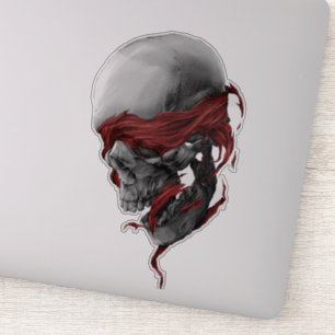 Skull sticker