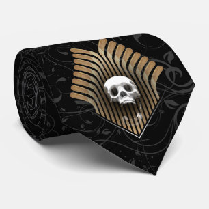 Skull & Sticks (Hockey) Tie