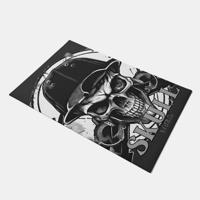 Skull Studio Doormat (Angled)