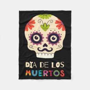 Skull Sugar Skull _ Camiseta Day Of The Government Fleece Blanket