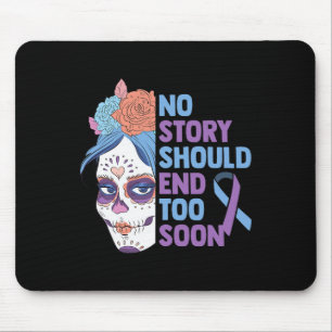 Skull Sunflower Suicide Awareness Psychiatrists Th Mouse Pad