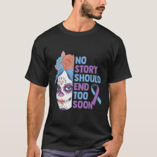 Skull Sunflower Suicide Awareness Psychiatrists Th T-Shirt