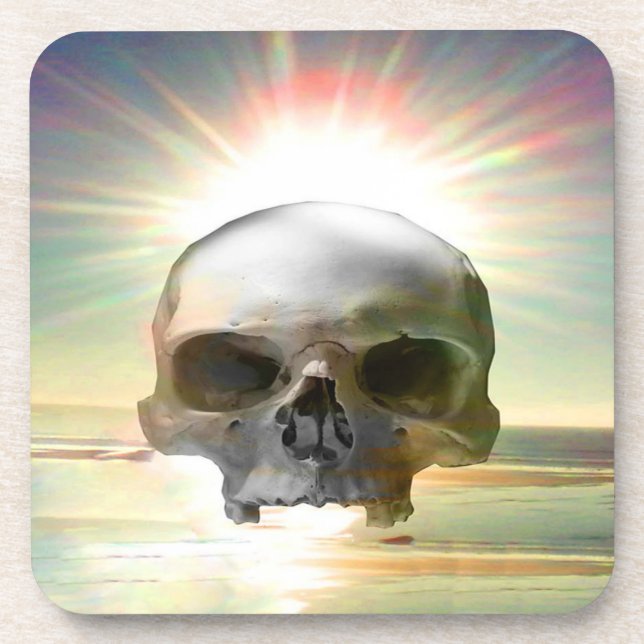 Skull Sunset Coaster (Front)