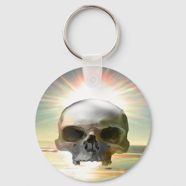 Skull Sunset Key Ring (Front)