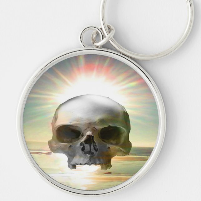 Skull Sunset Key Ring (Front)