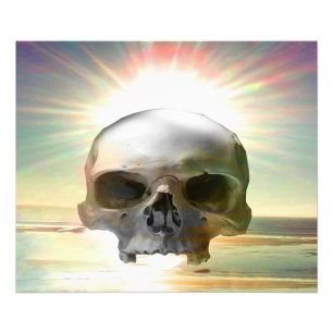 Skull Sunset Photo Print