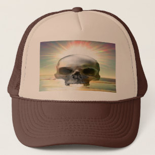 Skull Sunset Trucker Hat