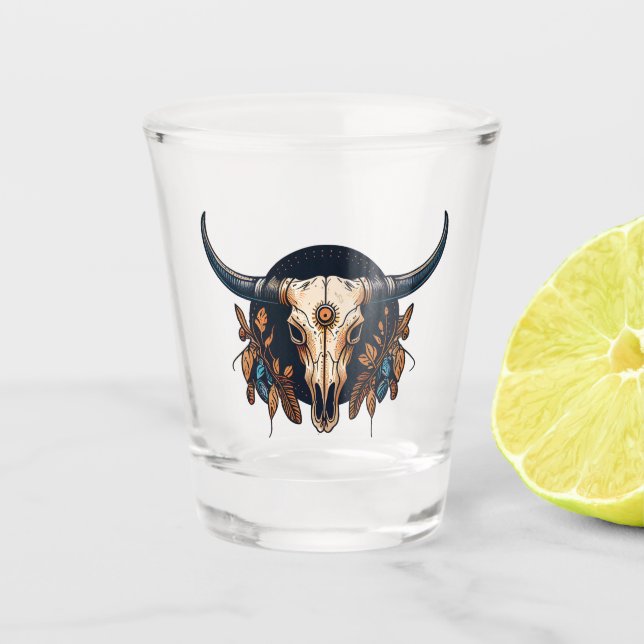 Skull Symphony Shot Glass (Front)