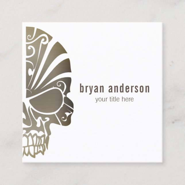 Skull Tattoo Artist Business Card (Front)